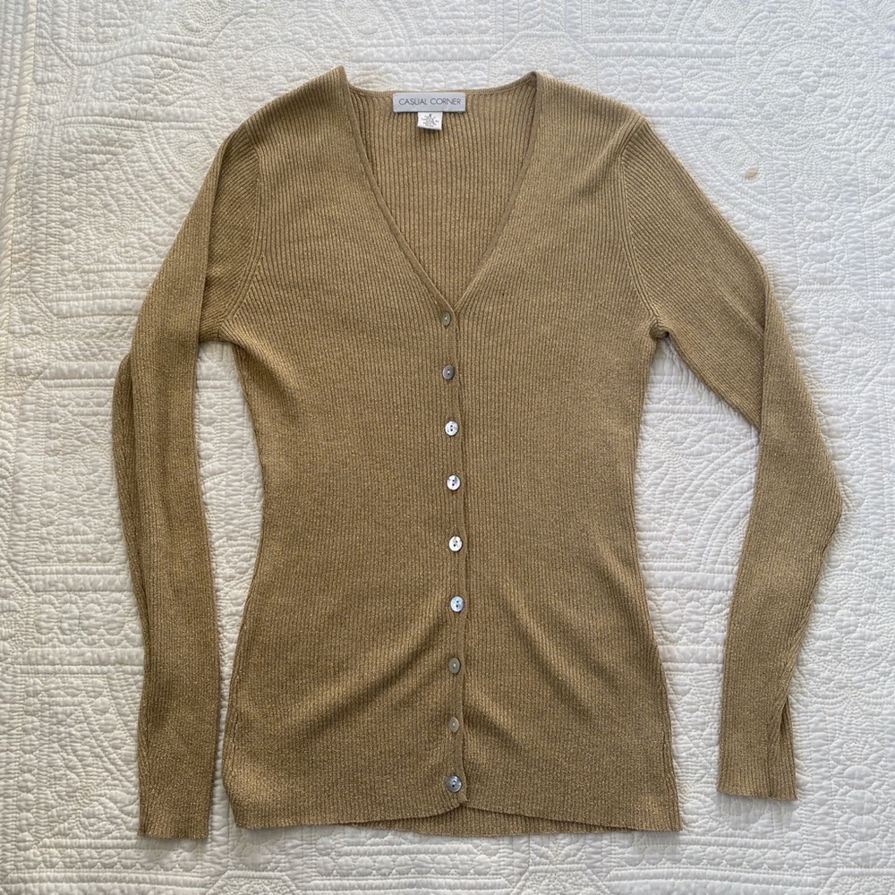 Gold Cardigan